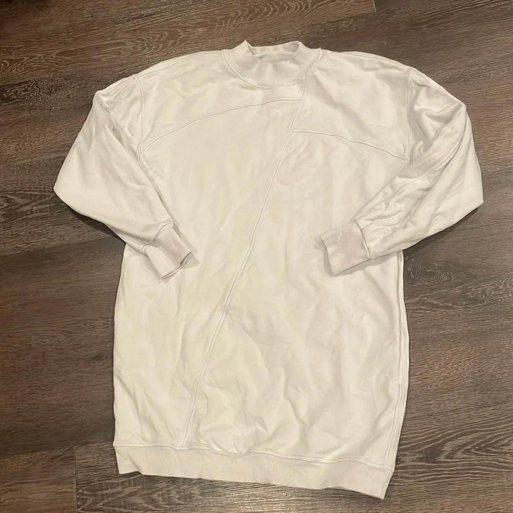 🗻Lululemon Broken Beats crew neck sweatshirt Dress Alpine White size xs - Picture 2 of 10